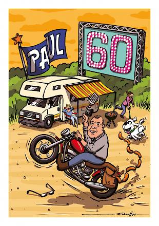Paul wird 60 | 2017 | zeichnerisch, digital | A5